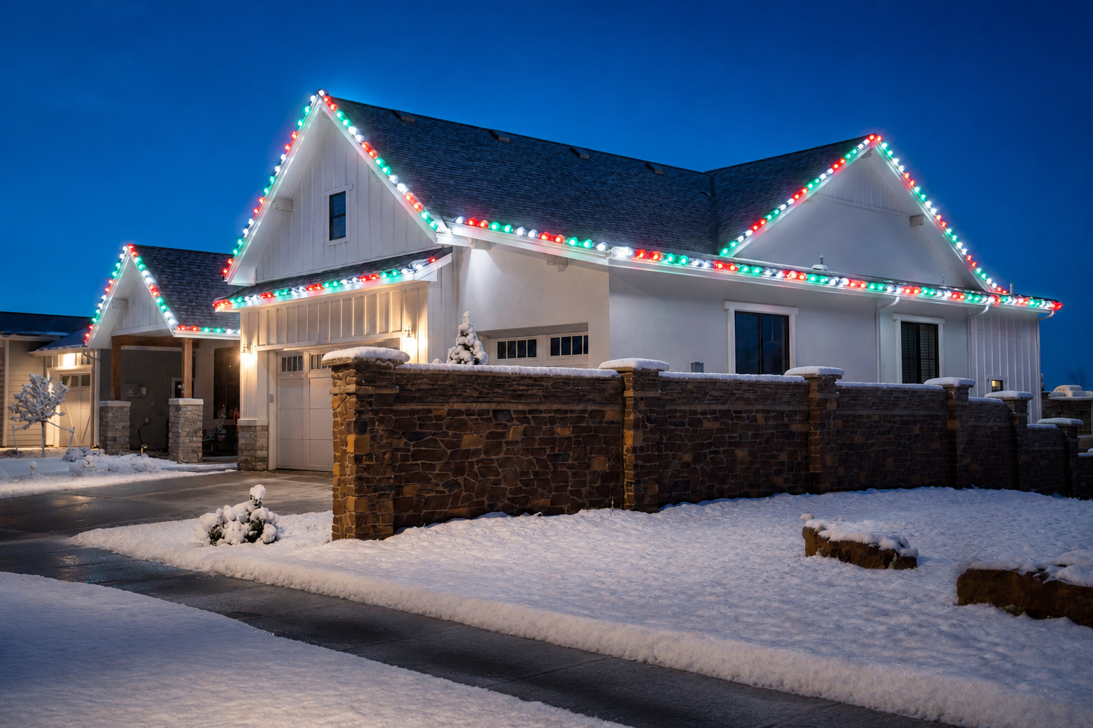 C&B Christmas Lights install 1